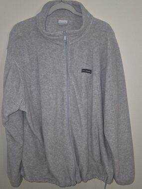 Columbia Light Gray Full-Zip Women's Fleece Jacket